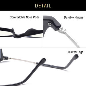 Montura de Gafas Cuadradas Grises Jack 5139 con Protección Anti Luz Azul, Montura Completa, Unisex, Diseño Minimalista para Adultos - Product Image 3