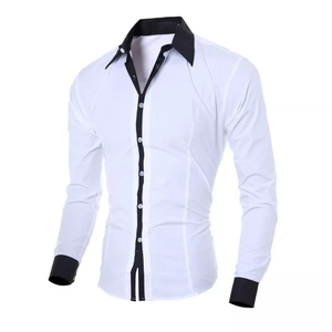 TKAN633 Nuevo listado de productos personalizados Camisa de vestir informal de negocios para hombres Camisa de manga larga de moda de lujo Camisa social para hombres - Product Image 3