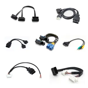 universal gps tracking vehicle wire harness suppliers obdii flat cable obd car connector