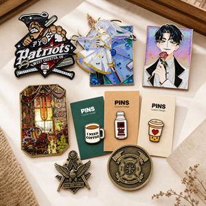Pin Enamel Keras Anime Kustom dengan Glitter Gradasi Mutiara, Lencana Logam Karakter Kartun Komik, Pin Koleksi untuk Penggemar - Product Image 5