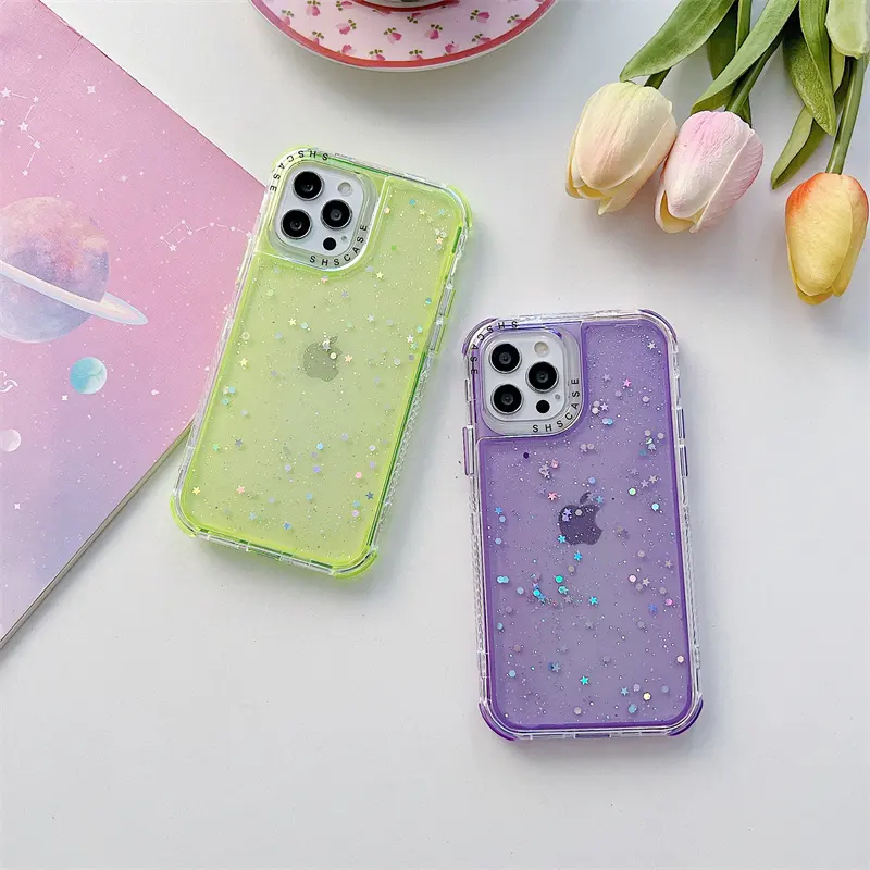 เคสมือถือแฟชั่นกากเพชร3 En 1,เคส Carcasa แบบสองสีสำหรับ Iphone Xr 11 Pro Max 14 Pro