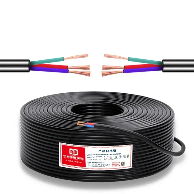 Amostra grátis Fios Elétricos 2 3 4 5 core 2.5mm2 4mm2 6mm2 10mm2 16mm2 pvc cabo de alimentação flexível do cabo real