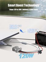 Convertisseur élévateur de tension Starlink Mini DC 12V/24V vers 30V 3.5A avec fusible étanche 30A et bornes à joint torique pour systèmes automobiles