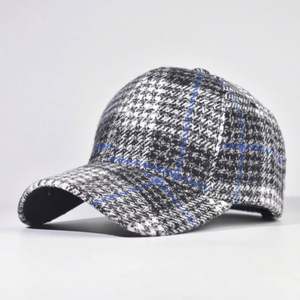 Nouvelle Collection Automne Hiver 2025 – Casquette de Baseball Tendance Classique Britannique en Tweed à Carreaux 24 Couleurs pour Femme – Idéale pour Tenues Décontractées et Extérieures - Product Image 4