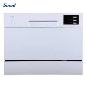 Счетчик серебристого цвета Smad Mini с автоматической 6 программной посудомоечной машиной - Product Image 4