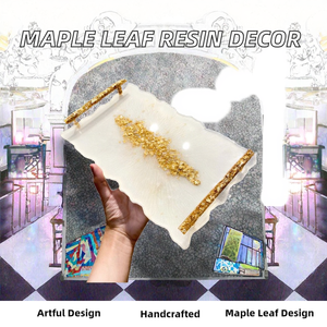 Christmas Maple Leaves Resin Handmade Artistic Flatback Leaf Cabochons Slime <b>Supplies</b> Miniature Realistic Leaves Faux Plant - Product Image 2