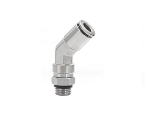 Conector Neumático de Empuje Serie <span class=keywords><strong>PLV</strong></span>, Conector de Tubo de 135 Grados <span class=keywords><strong>PLV</strong></span>, Conector de Tubería de Aire <span class=keywords><strong>PLV</strong></span> para Línea de Tuberías Neumáticas - Product Image 1