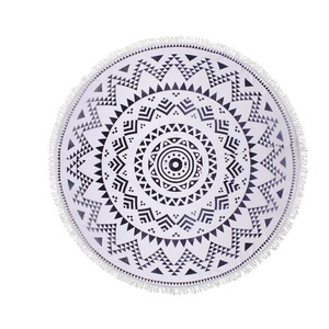 En Microfibre Sans Sable Animal Plage Violet Fantaisie Personnalisé Serviettes <span class=keywords><strong>de</strong></span> Plage Rondes Personnalisées - Product Image 4