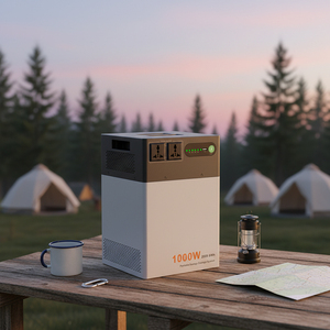 แบตเตอรี่สำรองไฟ ได้รับการรับรองมาตรฐาน CE FCC RoHS กำลังไฟ 1200W 2009.6Wh ระบบสำรองไฟแบบ Pure Sine Wave สำหรับอุปกรณ์การแพทย์ เซิร์ฟเวอร์สำนักงาน - Product Image 1