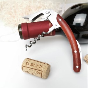 Haima-Tire-bouchon multifonction en bois de <span class=keywords><strong>rose</strong></span>, forme plate, en acier inoxydable, pour le vin et la bière - Product Image 4