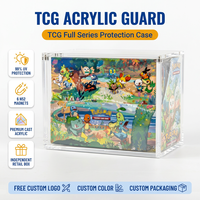 Vitrine de comptoir en acrylique pour mini-boîtes, avec couvercle magnétique, protection UV, dix compartiments, pour présentation d'articles promotionnels au point de vente, vente en gros, logo personnalisé