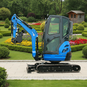 Livraison gratuite, certifié CE, moteur Kubota, mini-excavatrice agricole/de jardin de 2 tonnes, excavatrice sur chenilles avec godet - Product Image 2