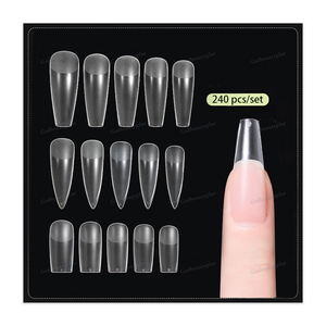 <span class=keywords><strong>Uñas</strong></span> acrílicas de varios estilos, Stiletto cuadrado, transparente, novedad - Product Image 6