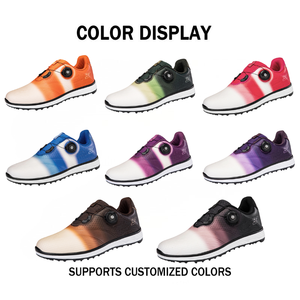 Chaussures de golf unisexes à boucle rotative, vente en gros, haute qualité, décontractées, antidérapantes, imperméables, résistantes à l'usure, confortables, chaussures d'entraînement - Product Image 2