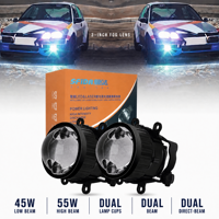 Lentille de projecteur Bi LED de 3 pouces SFIDA LD-7A, lentille de projecteur à faisceau haut et bas de 55 W pour phares de voiture, lentille de projecteur de phare LED