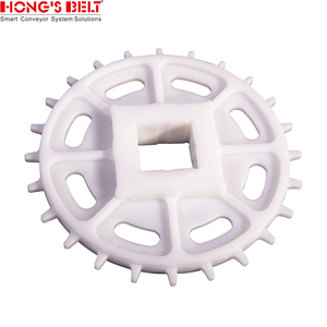 Hongsbelt 24T-2R スプリットスプロケット HS-502B モジュラーベルト用 POM 40mm 角穴 - Product Image 1