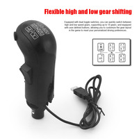 Pommeau de manette de vitesse de simulateur de camion USB gauche pour Logitech G923 G29 G27 G25 TH8A pour ETS2 & ATS Euro Truck High Low Gear Simulator