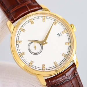 Reloj de Pulsera de Lujo Minimalista Clásico para Mujer, Caja de Acero Inoxidable, Correa de Cuero Genuino, Reloj de Negocios de Alta Gama - Product Image 2