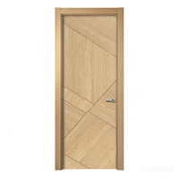 Portes intérieures/extérieures modernes en bois massif, résistantes au feu, avec moustiquaire en fibre de verre, coupe-vent, pour chambre et école (vente en gros)