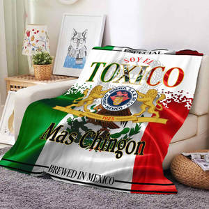 Couverture polaire en flanelle personnalisée, motif mexicain Borracho Borracha Chingona Toxica, pour décoration de chambre et voyage, vente en gros - Product Image 5
