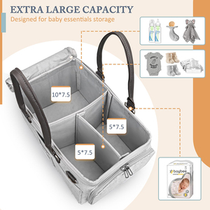 OEM Trung Quốc Bán Buôn Cảm Thấy Bé Tã <span class=keywords><strong>Caddy</strong></span> Tổ Chức Túi Lớn Vườn Ươm Lưu Trữ Giỏ <span class=keywords><strong>Bin</strong></span> Với PU Dây Đeo Và Zip Bìa - Product Image 5