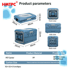 Boîte de transport pliable pour animaux de compagnie Caisse de voyage pratique pour petits animaux de compagnie - Product Image 2