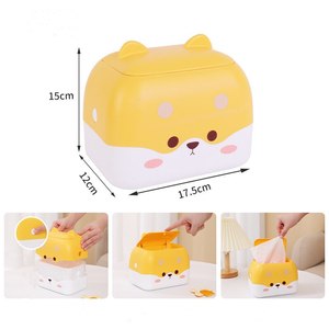 Secchio di plastica a doppio strato carino cartone animato <span class=keywords><strong>Mini</strong></span> pattumiera con coperchio creativo <span class=keywords><strong>cestino</strong></span> della <span class=keywords><strong>spazzatura</strong></span> piccolo <span class=keywords><strong>cestino</strong></span> di carta - Product Image 5