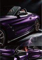 Extension de bas de caisse latérale de style SQ en fibre de carbone véritable de haute qualité pour BMW Série Z Z4 G29 Deux portes 2020-2026