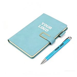 Wholesale Promotion Gift <b>Custom</b> Logo Type Creative Color PU Notebook A5 for Travel Office Business High-end A5 Notebook - Product Image 1
