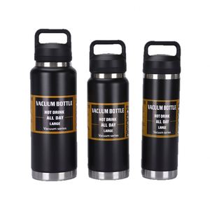 Stainless Steel Insulated Vacuum <b>Flask</b> 20oz 27oz 34oz <b>Large</b> Capacity Portable Water Bottle Carry Handle 6-12 Hours Thermal - Product Image 3