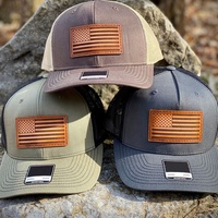 Casquette Trucker Richardson 112 Personnalisée Broderie Patch Cuir Maille Vierge Snapback Chapeau Baseball Papa Filet Simple Casquettes Sport