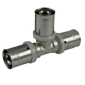 Raccord réducteur en T 20×16×20 pour tuyaux PEX-AL-PEX |   Laiton durable |   THS Thermostyle ® - Product Image 1