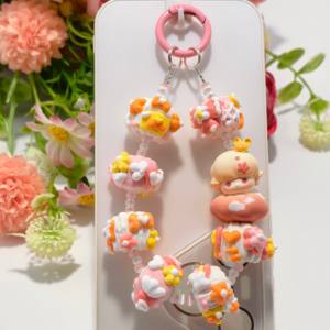 Cordino Creativo Fatto a Mano con 7 Perle '<span class=keywords><strong>Buonanotte</strong></span> Cielo Stellato' Charm Mengli Intrecciato a Mano Lunghezza 14 per Telefono Borsa Luce Notturna - Product Image 5