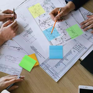 Notas Adhesivas Autoadhesivas Transparentes en Tonos <span class=keywords><strong>Pastel</strong></span> con Pegamento Removible Translúcido, Notas Autoadhesivas Claras - Product Image 6