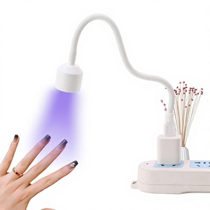 Mini <span class=keywords><strong>Lampe</strong></span> <span class=keywords><strong>UV</strong></span> LED Portable Haute Puissance 6W avec Lumière du Jour 6000K <span class=keywords><strong>pour</strong></span> le Séchage du Gel, Utilisation <span class=keywords><strong>pour</strong></span> un Seul Doigt, Conception Compacte en Plastique - Product Image 1