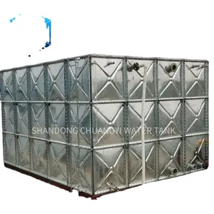 hot galvanized water treatment square galvanizing steel 200m3 large water tank for drinking water