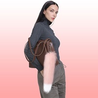 Pendentif et queue de renard en fausse fourrure extra-larges pour l'été, accessoire en fourrure écologique pour la décoration de sacs pour femmes et porte-clés de voiture