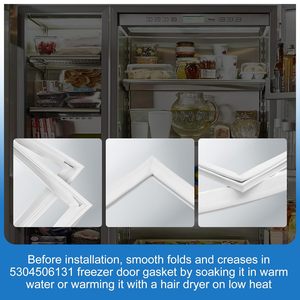 ปะเก็นประตูช่องแช่แข็ง5304506131เข้ากันได้กับชิ้นส่วนของ frigidaire, <span class=keywords><strong>crosley</strong></span>, KEN-more FFFH20F2QWF ตู้เย็น, FFFH20F2QWG - Product Image 6