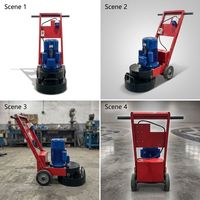 Ponceuse-polisseuse à moteur 350 mm 220 V/380 V 1500 tr/min pour sols en béton, entrepôts, garages et sols époxy, faible entretien