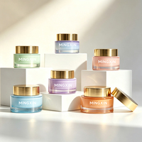 Pot en verre de luxe pour crème cosmétique, 30g 50g, vide, forme ronde, contenant pour soins de la peau, vente en gros
