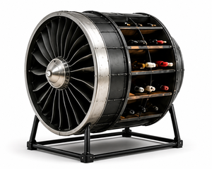 Vintage Vehicle <b>Bar</b> Trolley Industrial Automobile Design with Wood Top Metal Body Wine Bottle Rack and Glass Holder for <b>Bar</b> - Product Image 1