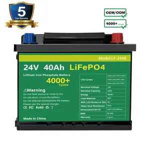 低温启动卡车EV包锂离子Lifepo4电池混合动力汽车电池12V 24V 40AH