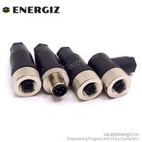 Connecteur de câble étanche femelle droit m12 12pin connecteur circulaire ip67 ip68