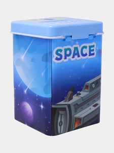 Tirelire en métal personnalisée pour enfants, boîte de rangement en fer blanc, coffre-fort à monnaie, vente en gros - Product Image 3