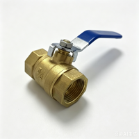 Robinet à bille en laiton à filetage femelle, manuel, haute température, OEM pour conduites d'eau et de gaz