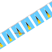 Guirlande de mini-drapeaux Pohnpei pour la décoration de fêtes scolaires, salles de classe et événements sportifs