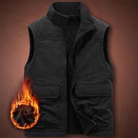 Nouvelle veste décontractée et élégante pour homme, en polaire double face, avec fermeture éclair, col montant et plusieurs poches, idéale pour l'automne et l'hiver