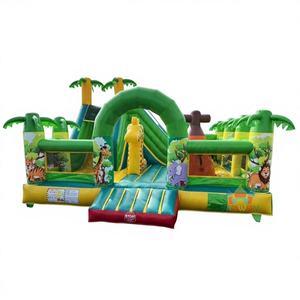 Castillo Inflable Comercial de PVC con Diseño de Animales de la Selva, 6x6x4m, Capacidad para 5-10 Personas, Diversión y Seguridad - Product Image 1