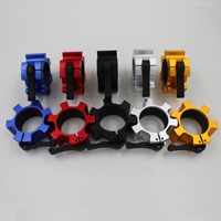 Colliers de barre d'haltères en aluminium coloré pour la musculation, adaptés aux barres de 2 pouces/50 mm, avec verrouillage rapide, colliers, pinces, clips