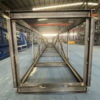 Hôtels modulaires préfabriqués de luxe en conteneurs galvanisés, personnalisables, de 20 et 40 pieds, avec structure légère en acier